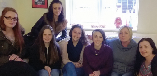 Acid attack survivor meets the Young Mums group at GFS Great Yarmouth