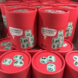Boxes of conversation cubes