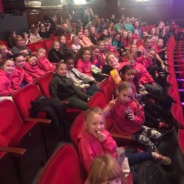 Girls visit theatre