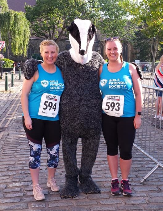 Girls support girls running for charity