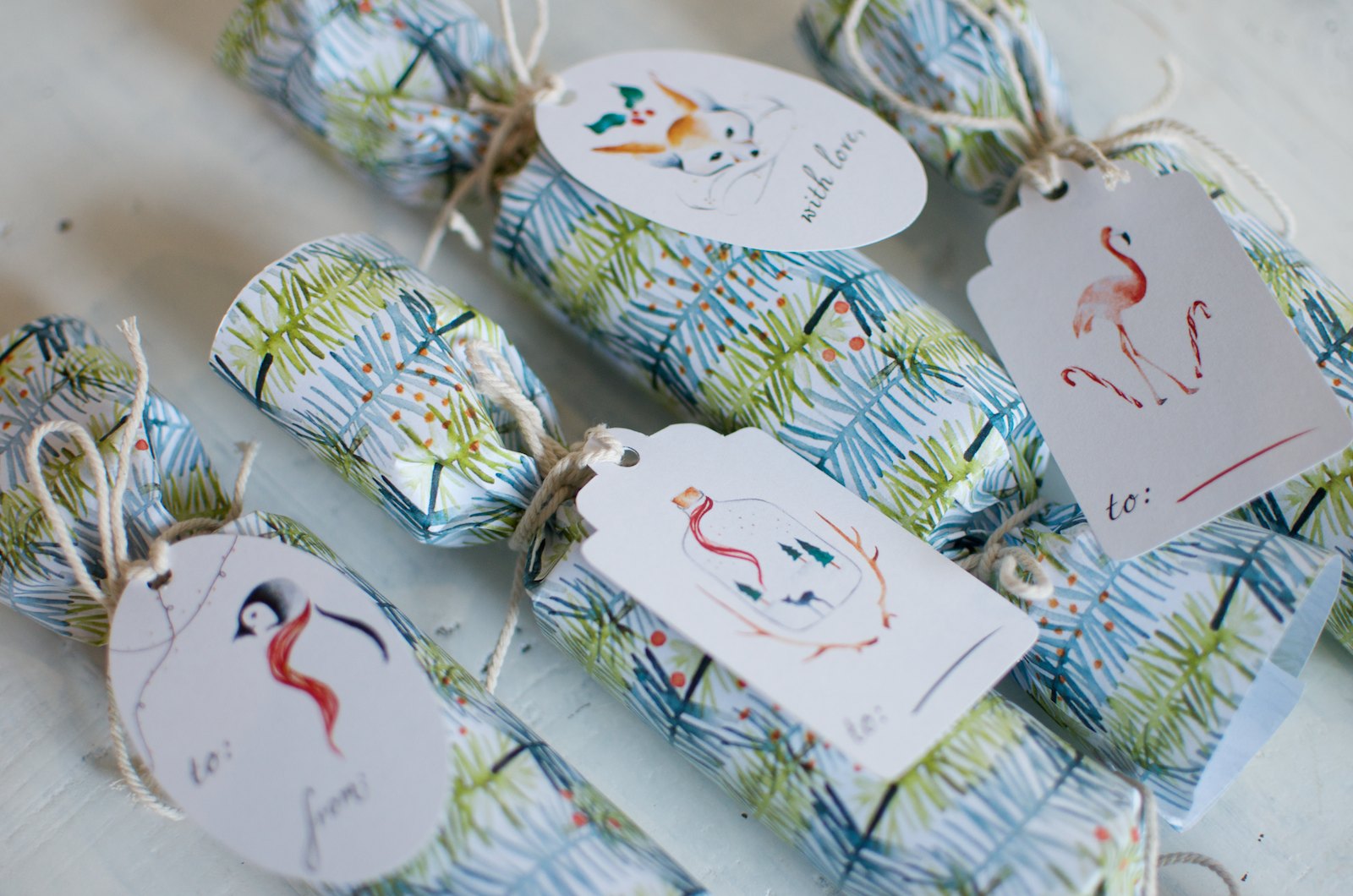 Plastic free handmade Christmas crackers